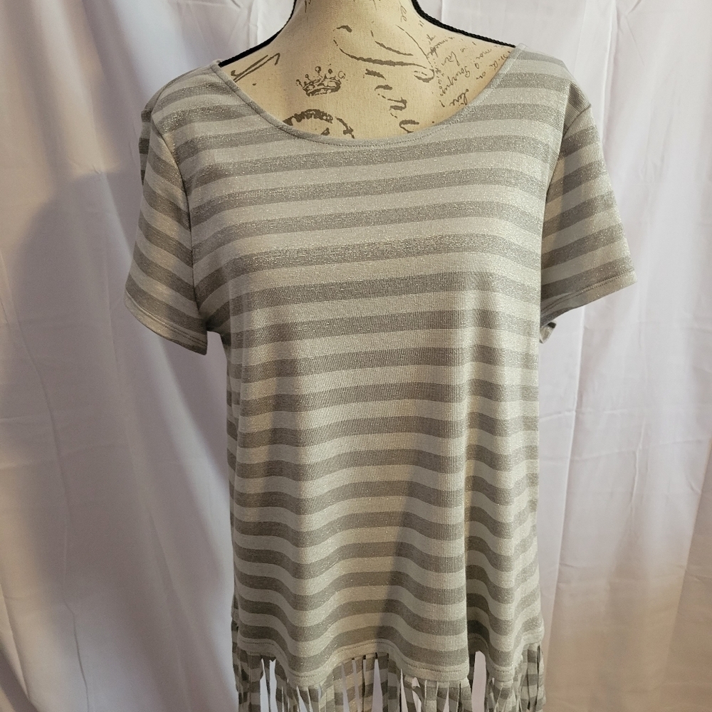 Chicos metallic shirt NWT